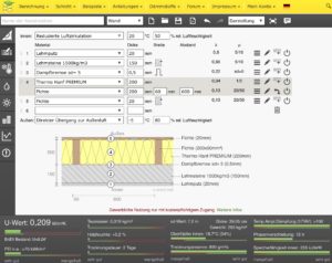 U-value and vapor retarder calculation