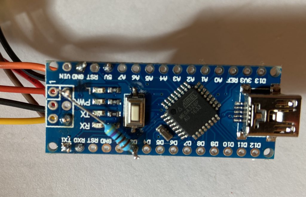 Arduino pull-up resistor between 5V and Pin3